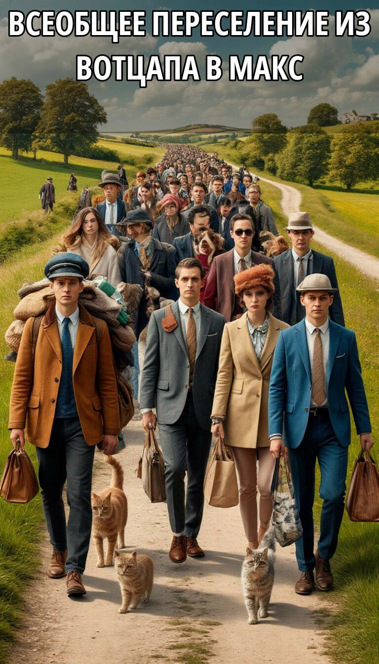 ВСЕОБЩЕЕ ПЕРЕСЕЛЕНИЕ ИЗ ВОТЦАПА В МАКС