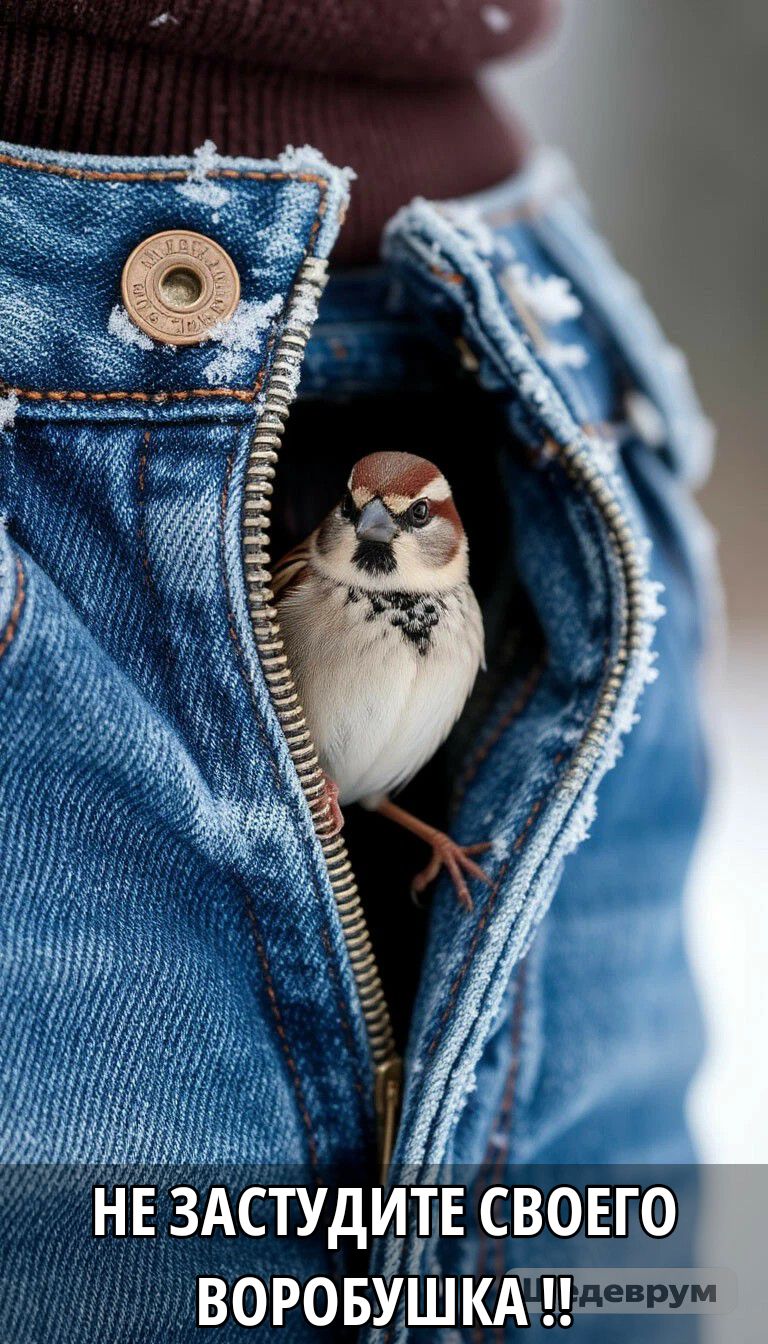НЕ ЗАСТУДИТЕ СВОЕГО ВОРОБУШКА!!