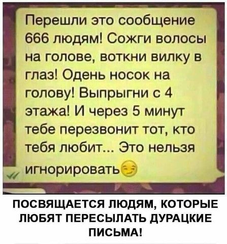 ітіі буПЁПЧА ПОСВЯЩАЕТСЯ ЛЮДЯМ КОТОРЫЕ ЛЮБЯТ ПЕРЕСЫЛАТЬ ДУРАЦКИЕ ПИСЬМА