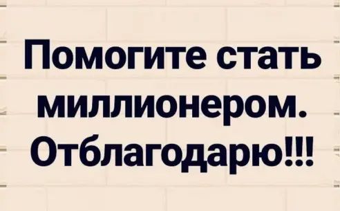Помогите стать_ миллионером _ Отблагодарю