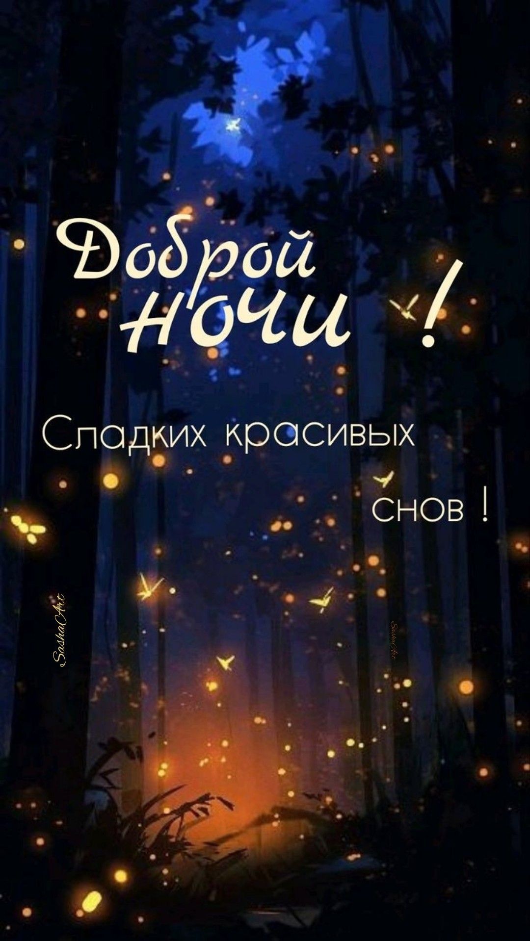 Доброй ночи! Сладких красивых снов!