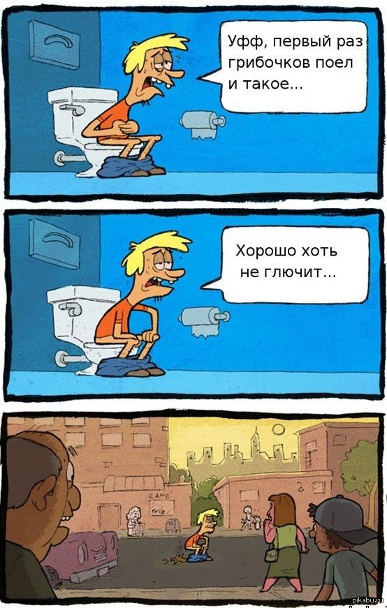 Уфф, первый раз грибочков поел и такое...
Хорошо хоть не глючит...