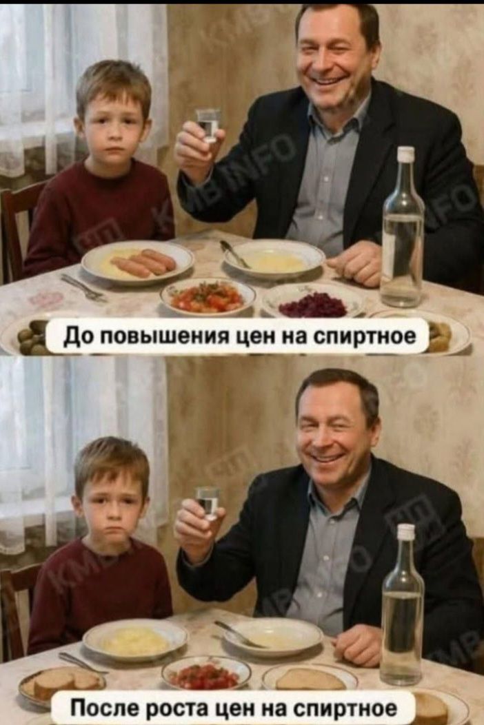 До повышения цен на спиртное После роста цен на спиртное