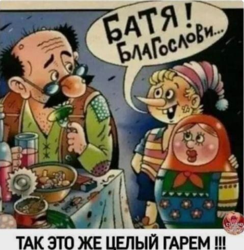БАТЯ! БЛГОСлави... Так это же целый гарем!!!