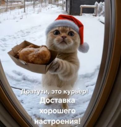 Дратути, это курьер! Доставка хорошего настроения!