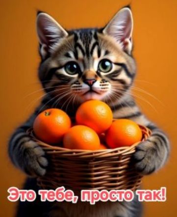 Это тебе, просто так!