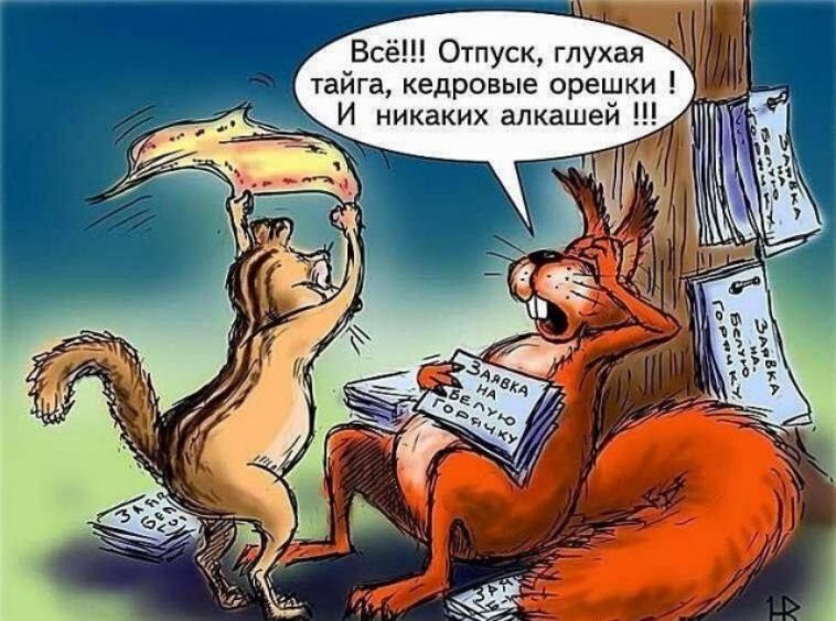 Всё!!! Отпуск, глухая тайга, кедровые орешки! И никаких алкашей!!!