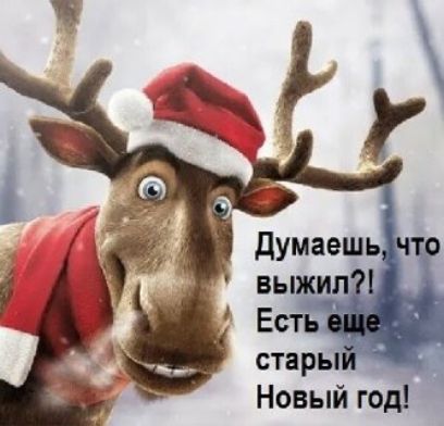 Думаешь, что выжил?! Есть еще старый Новый год!