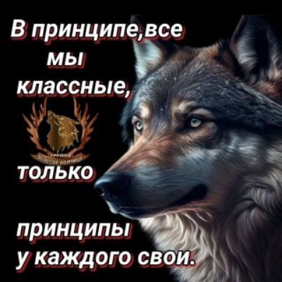В принципе, все мы классные, только принципы у каждого свои.