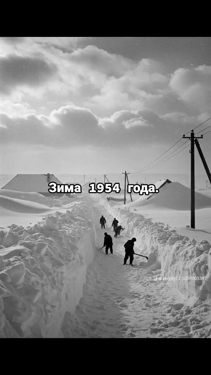 Зима 1954 года.