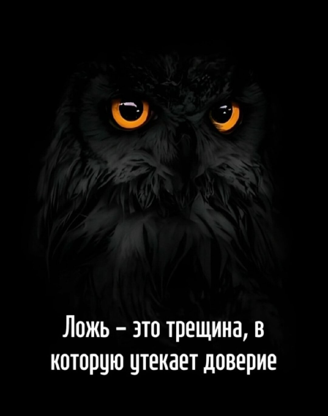 Ложь - это трещина, в которую утекает доверие