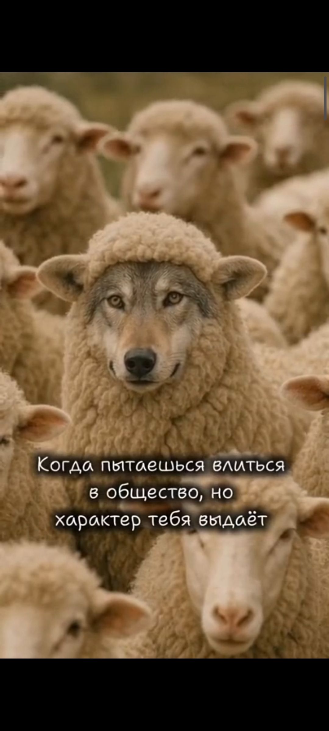 Когда пытаешься вписаться в общество, но характер тебя выдает
