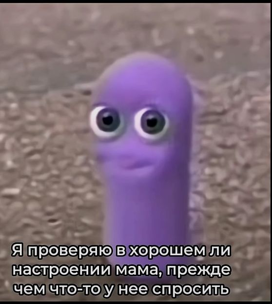 Я проверяю в хорошем ли настроении мама, прежде чем что-то у нее спросить