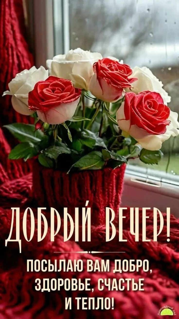 Добрый вечер! Посылаю вам добро, здоровье, счастье и тепло!