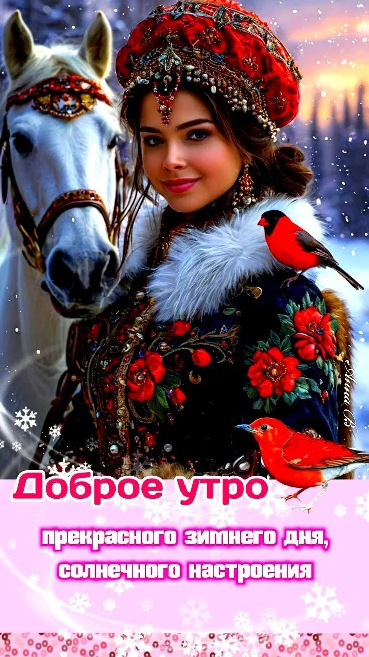 Доброе утро прекрасного зимнего дня, солнечного настроения