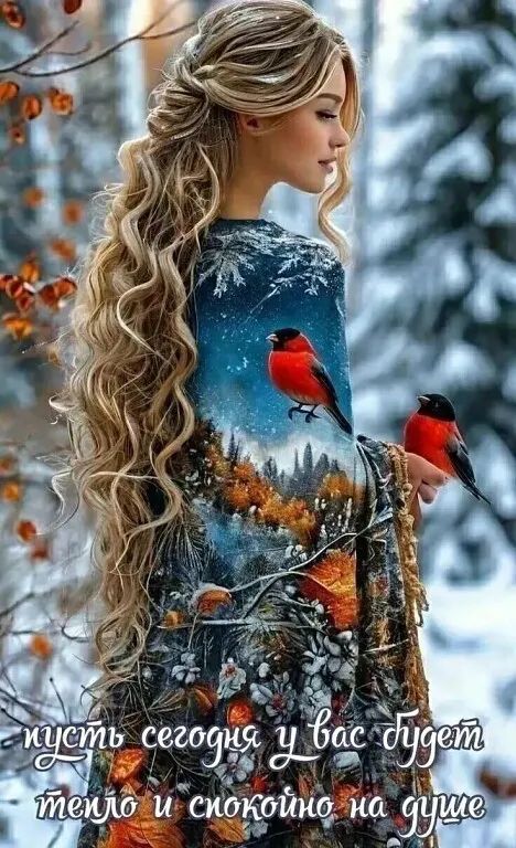 пусть сегодня у вас будет тепло и спокойно на душе