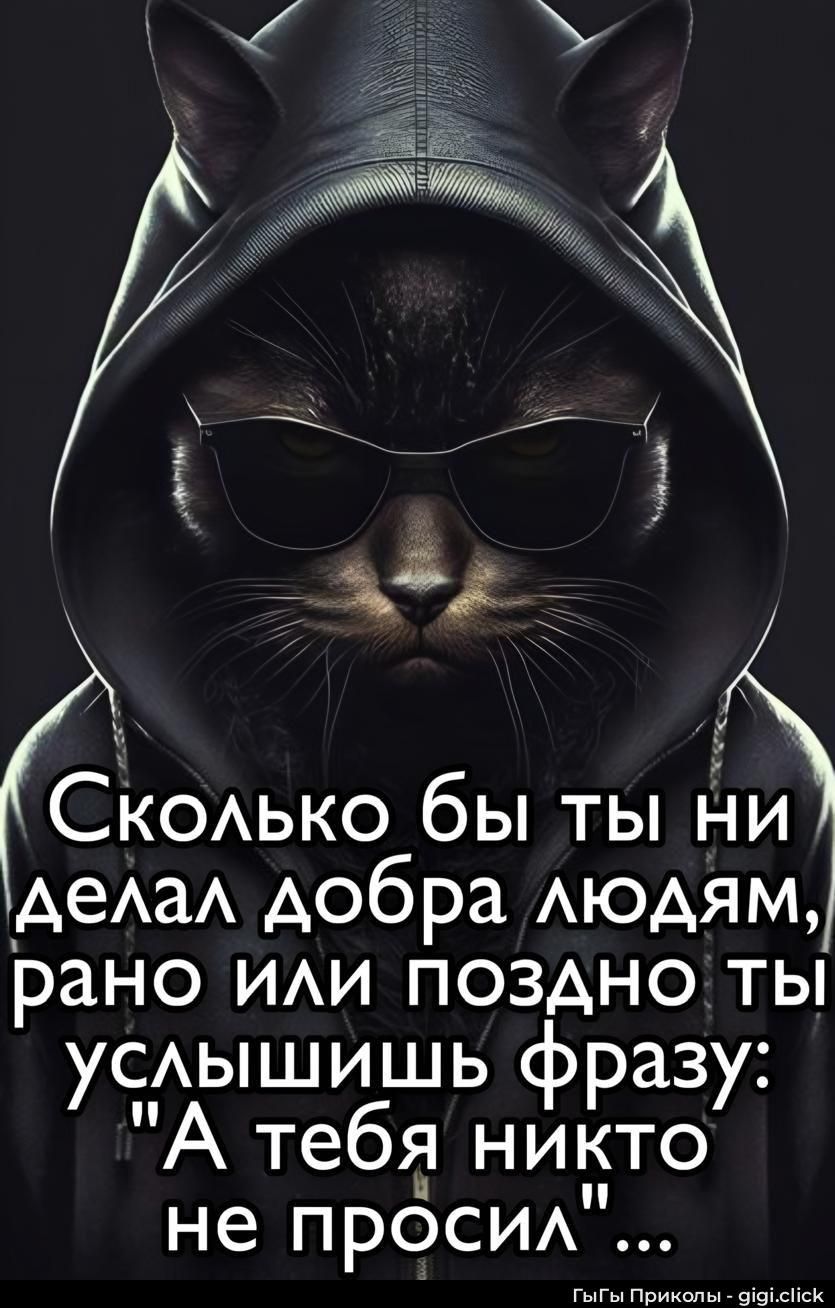 Сколько бы ты ни делал добра людям, рано или поздно ты услышишь фразу: 
