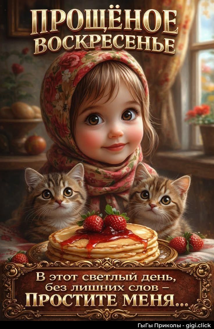 ПРОЩЁННОЕ ВОСКРЕСЕНЬЕ
В этот светлый день, без лишних слов — ПРОСТИТЕ МЕНЯ...