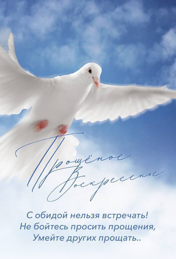 Прощёное Воскресенье
С обидой нельзя встречать! Не бойтесь просить прощения, Умейте других простить..