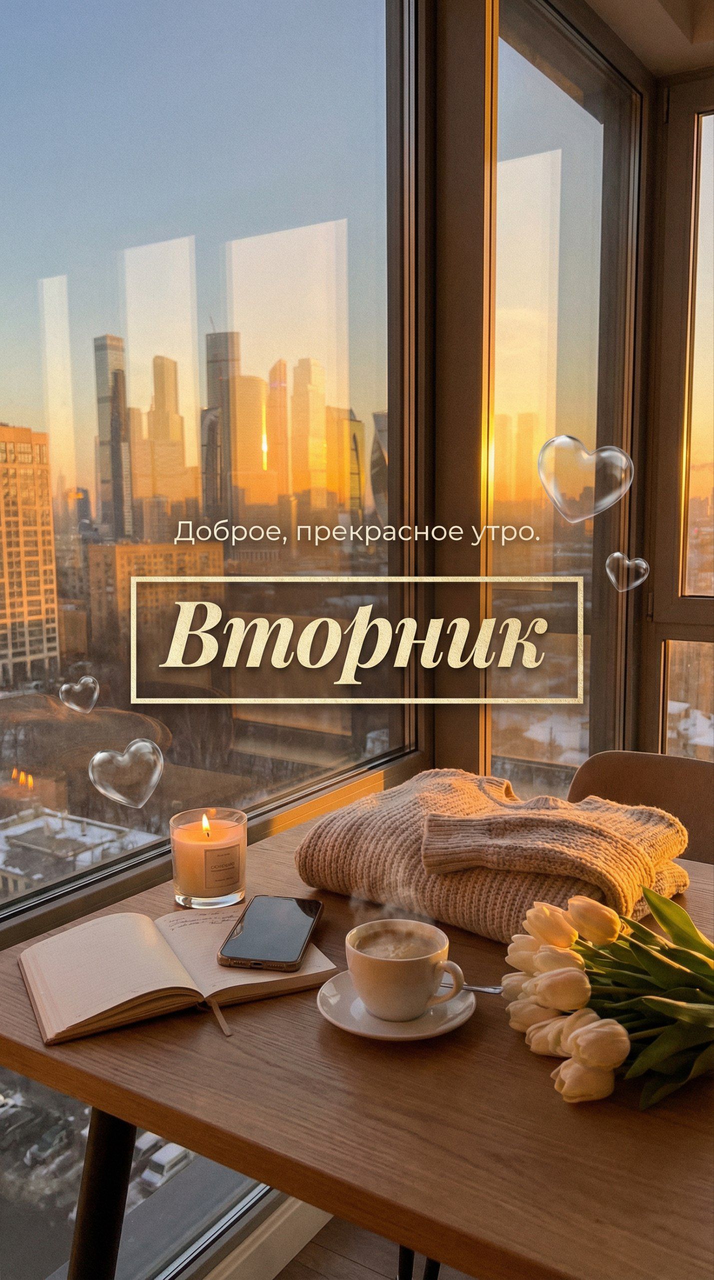 Доброе, прекрасное утро.
Вторник