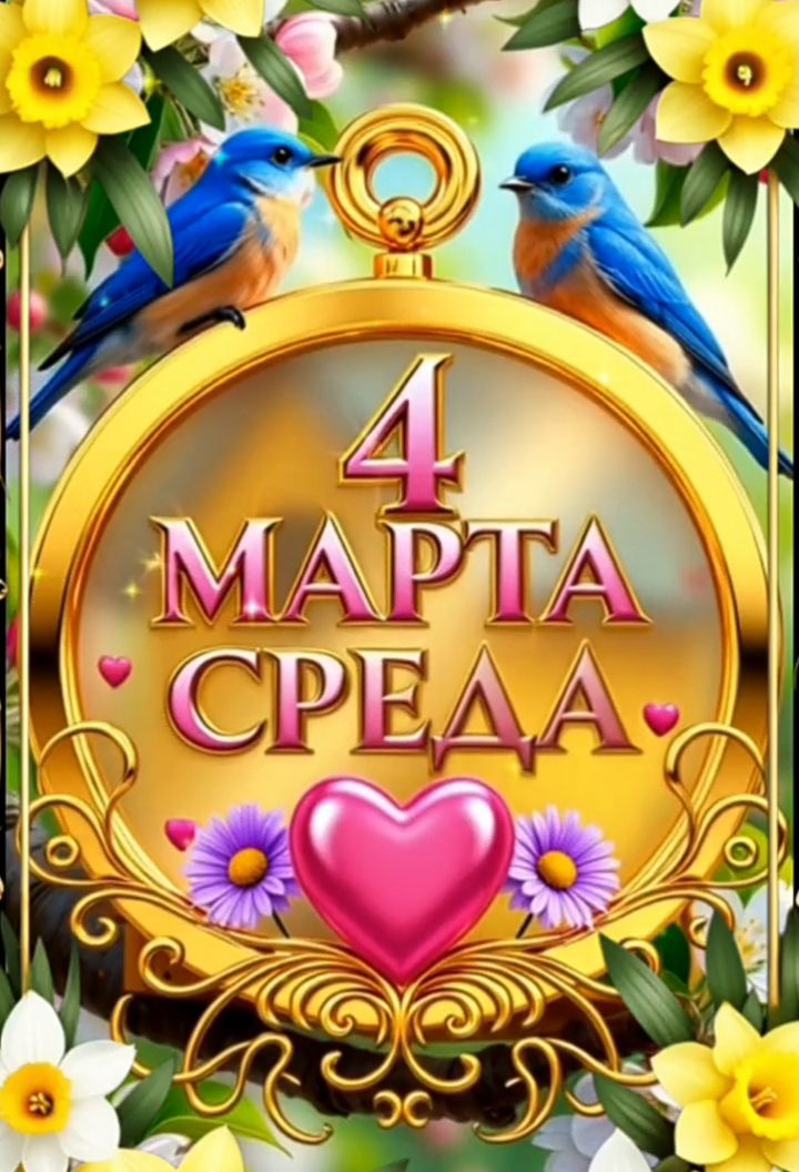 4 МАРТА СРЕДА