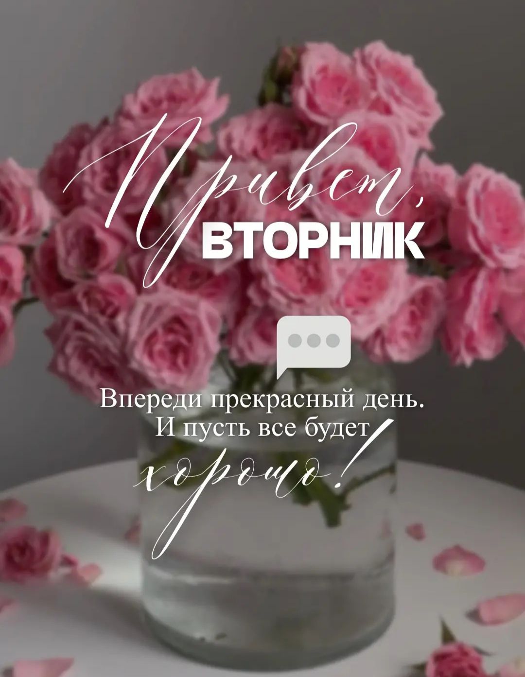 Привет, ВТОРНИК Впереди прекрасный день. И пусть все будет хорошо!