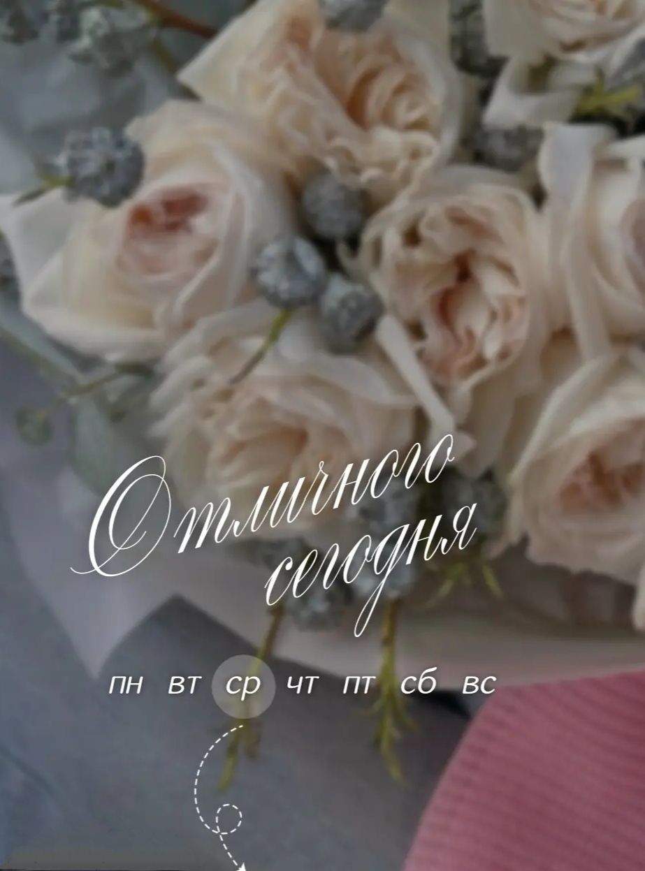 Отличного сегодня ПН ВТ СР ЧТ ПТ СБ ВС