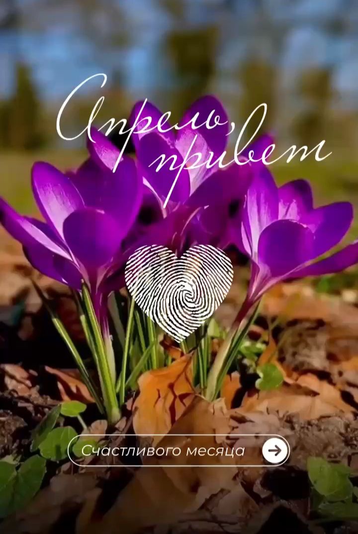 Апрель, привет. Счастливого месяца.