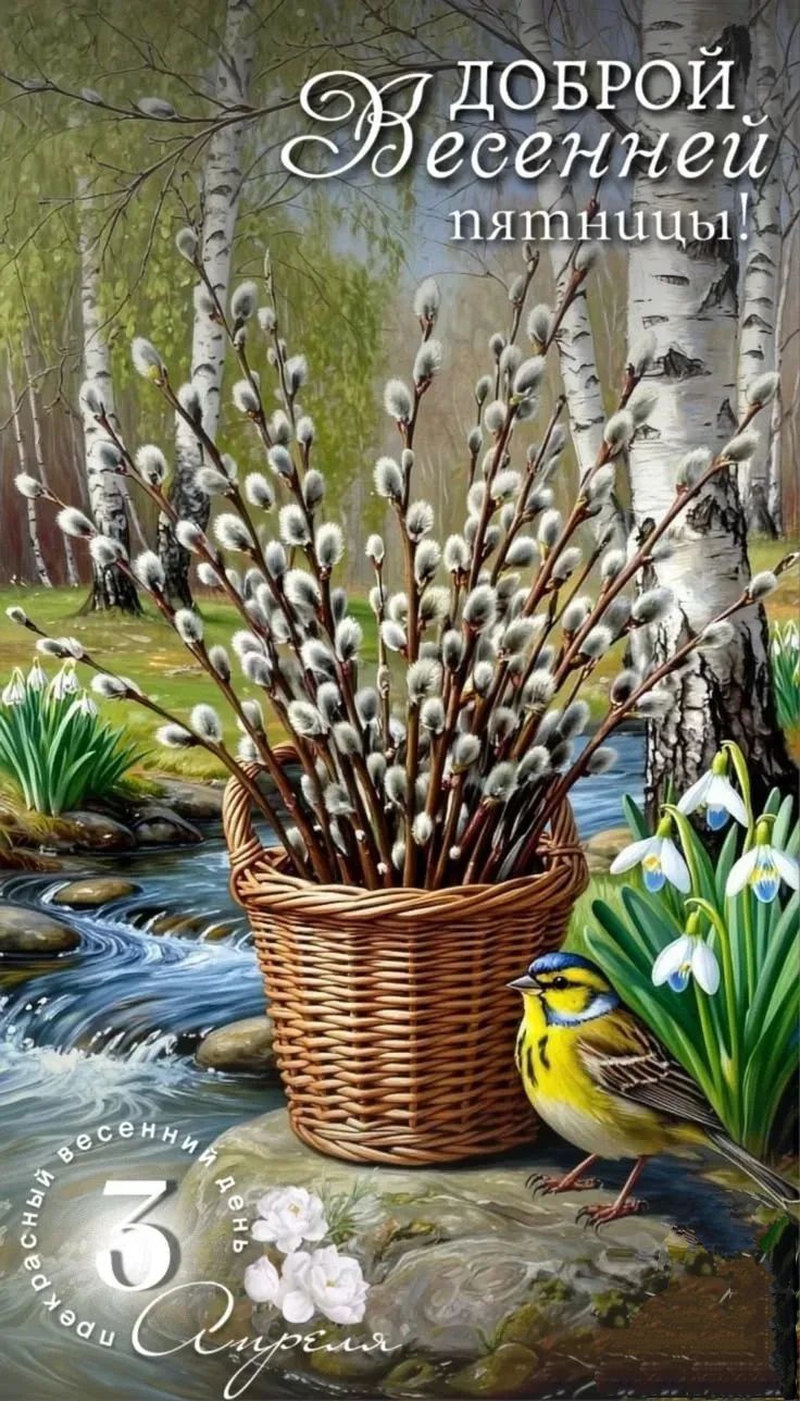 ДОБРОЙ ВЕСЕННЕЙ пятницы! прекрасный весенний день 3 апреля