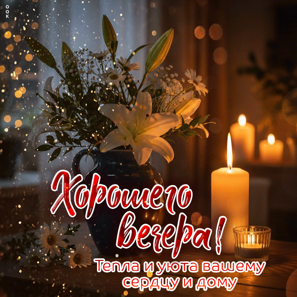 Хорошего вечера! Тепла и уюта вашему сердцу и дому