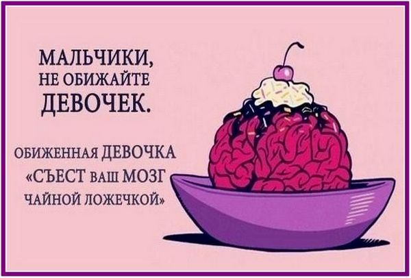 МАЛЬЧИКИ, НЕ ОБИЖАЙТЕ ДЕВОЧЕК. ОБИЖЕННАЯ ДЕВОЧКА «СЪЕСТ ВАШ МОЗГ ЧАЙНОЙ ЛОЖЕЧКОЙ»