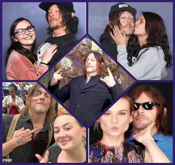 Коллаж из фотографий людей и одного мужчины(похожего на актера) на мероприятии.