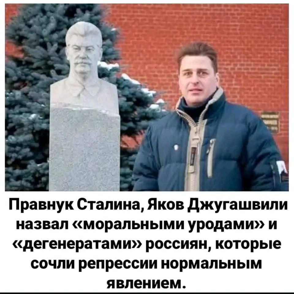 Правнук Сталина, Яков Джугашвили назвал «моральными уродами» и «дегенератами» россиян, которые сочли репрессии нормальным явлением.
