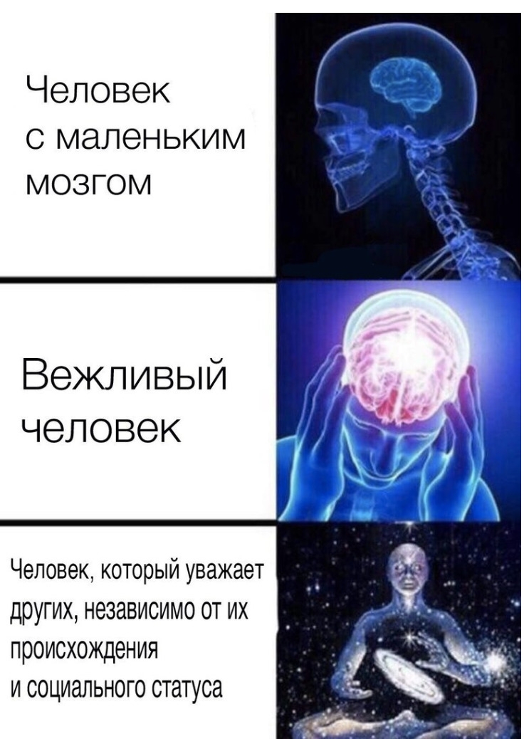 Человек сгиаленьким мозгом Вежшивый человек Человек который уважает других НЭЗЗВИСИМО 0Т ИХ ПРОИСХОЖДЕНИЯ И СОЦИЭЛЬНОГО статуса