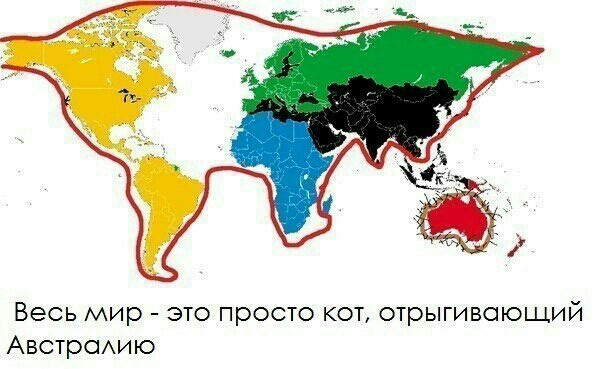 Весь мир это просто кот отрыгивснощий АвстроАию