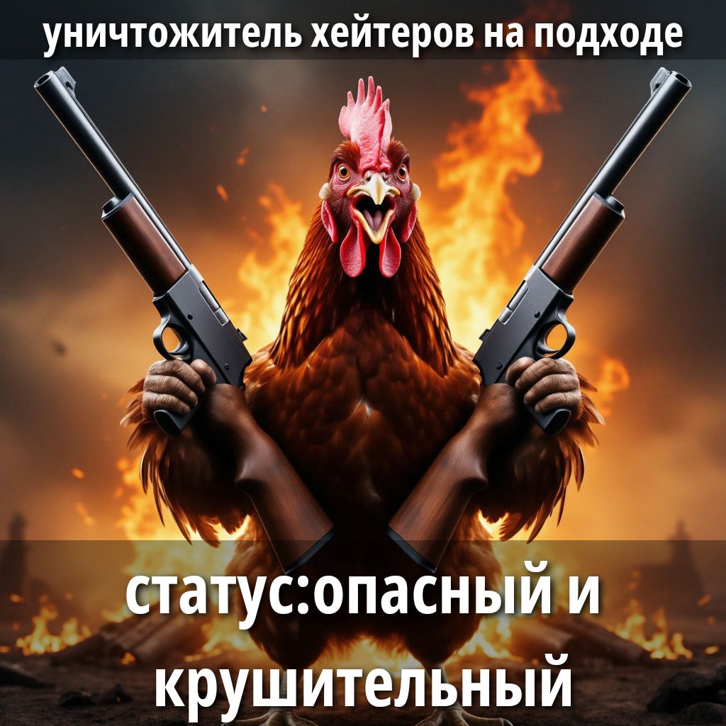 уничтожитель хайтеров на подходе
статус:опасный и крушительный