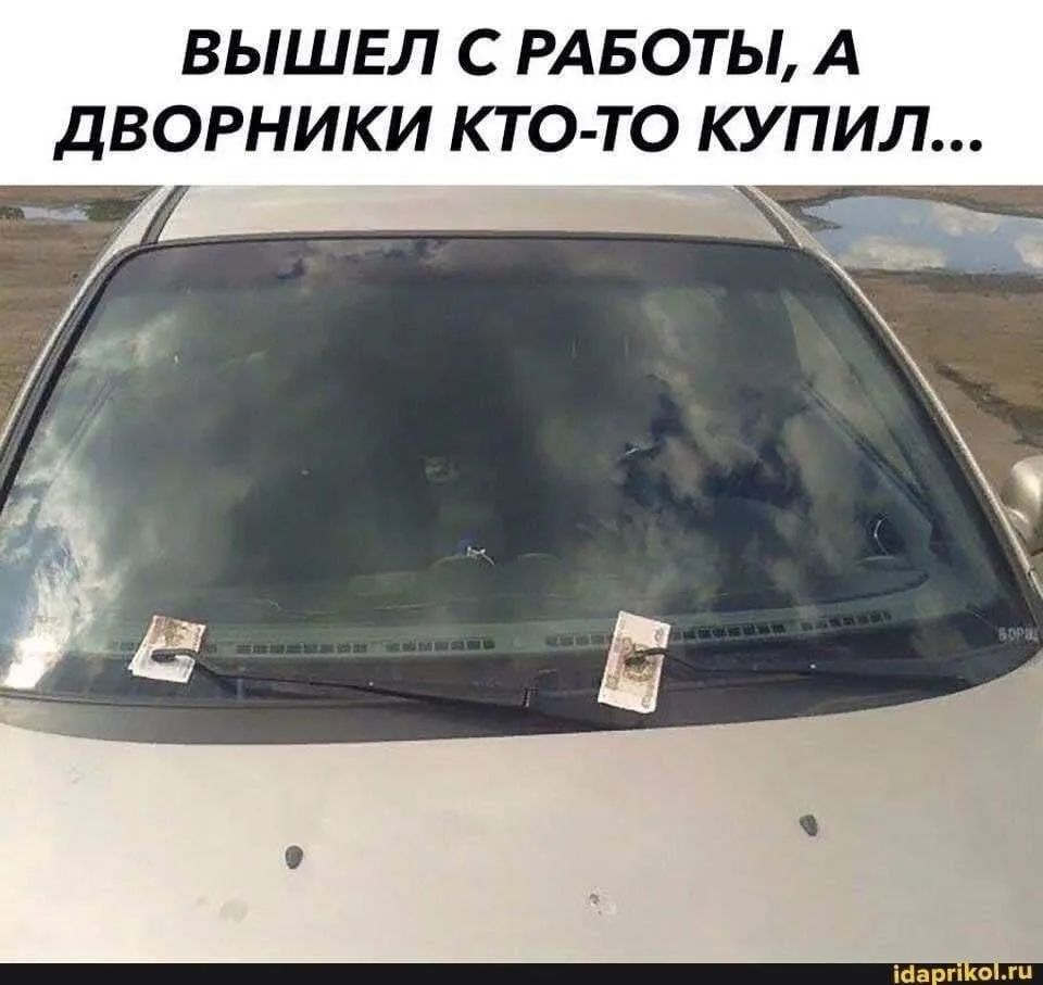 ВЫШЕЛ С РАБОТЫ, А ДВОРНИКИ КТО-ТО КУПИЛ...