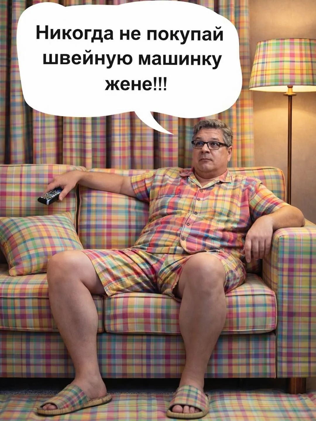 Никогда не покупай швейную машинку жене!!!