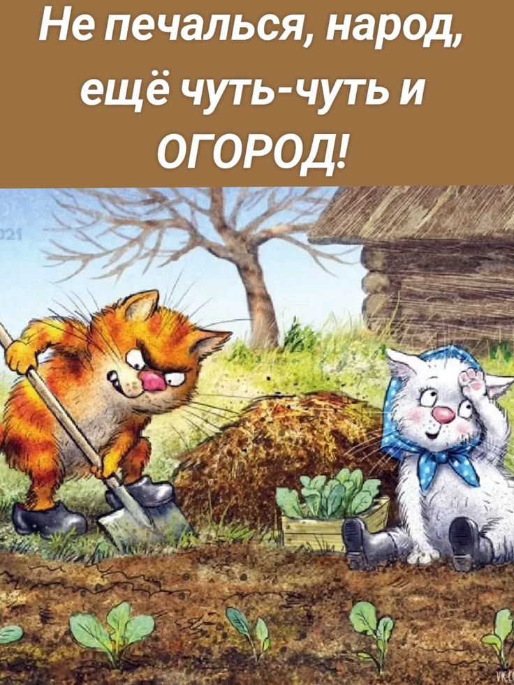 Не печалься, народ, ещё чуть-чуть и ОГОРОД!