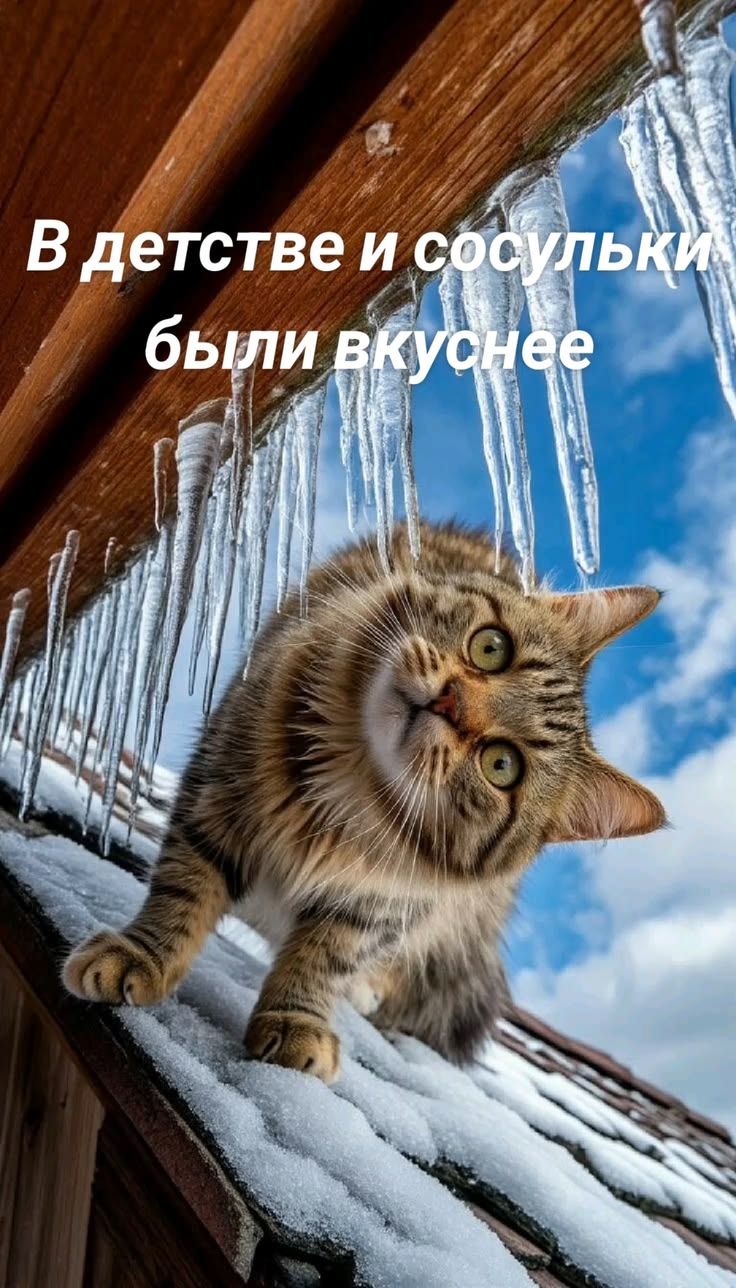 В детстве и сосульки были вкуснее