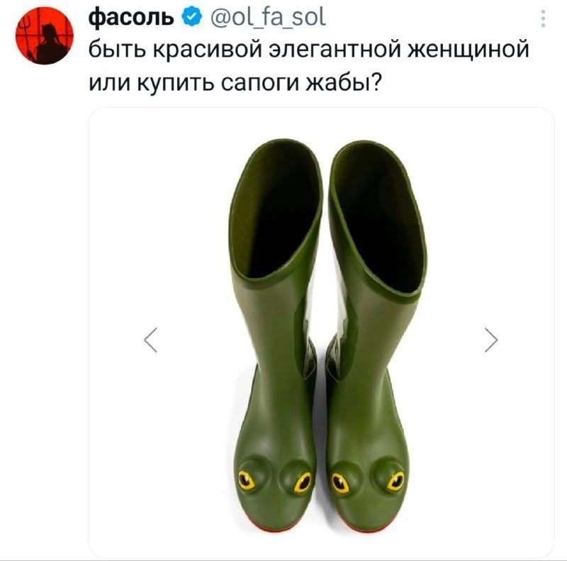 быть красивой элегантной женщиной или купить сапоги жаби?