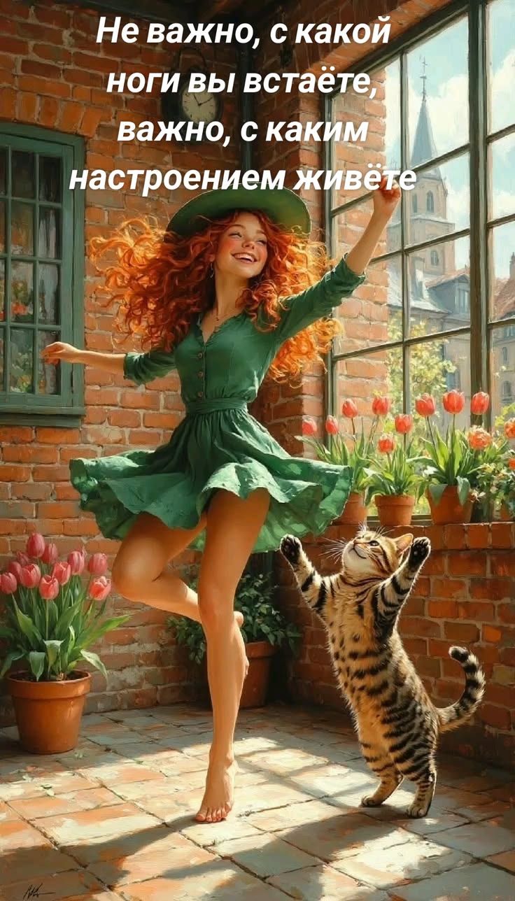 Не важно, с какой ноги вы встаёте, важно, с каким настроением живёте