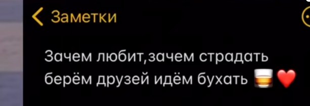 Зачем любит, зачем страдает берём друзей идём бухать