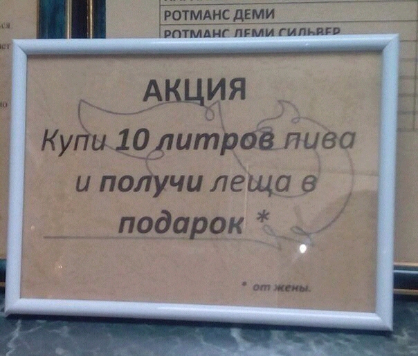 Ку иЫитрав пива и подучи леща подарок