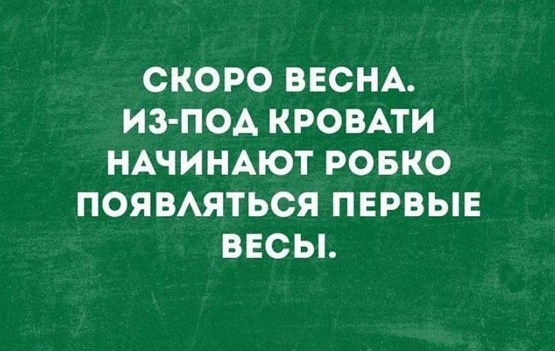 СКОРО ВЕСНА ИЗ ПОА КРОВАТИ НАЧИНАЮТ РОБКО ПОЯВАЯТЬСЯ ПЕРВЫЕ ВЕСЫ