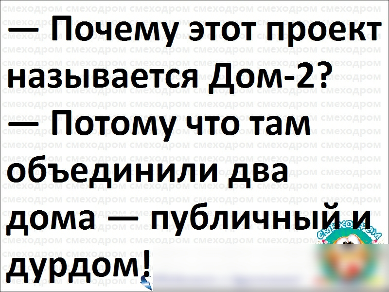 Почему этот проект называется Дом 2 Потому что там объединили два дома публичныё