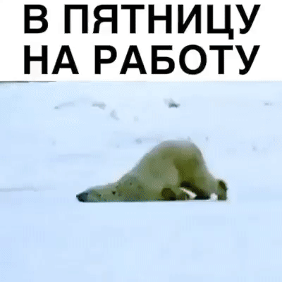 в пятницу _НА РАБОТУ А
