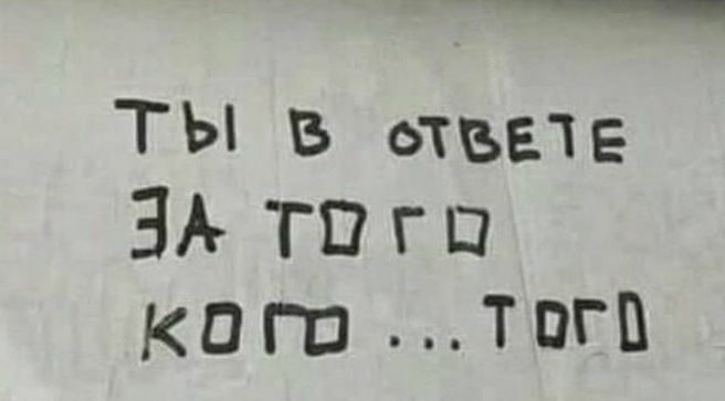ТЫ в ответе ЗА тпгш Кага тпгп