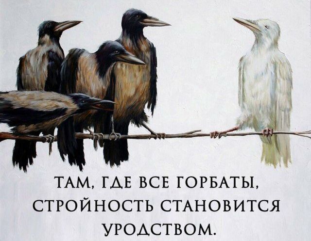 ТАМ ГАЕ ВСЕ ГОРБАТЫ СТРОЙНОСТЬ СТАНОВИТСЯ УРОАСТВОМ