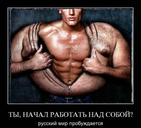 ТЫ НАЧАЛ РАБОТАТЬ НАД СОБОЙ русский мир пробуждается